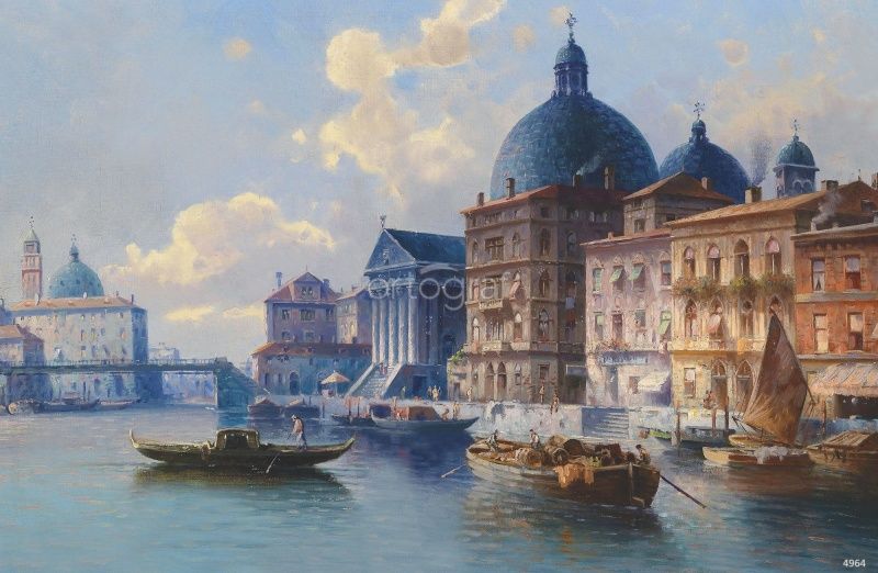 Фреска Карл Кауфман "Вид на Венецию" Art.4964