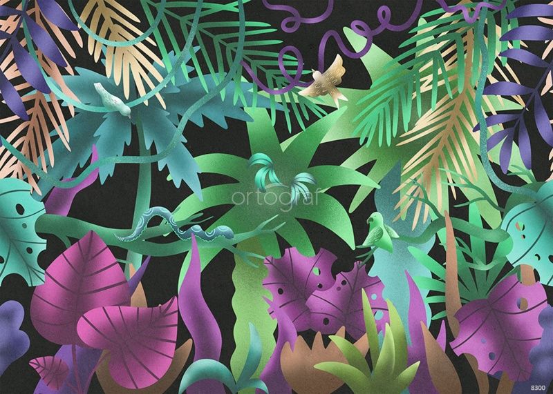 Фреска Ночные тропики Art.8300