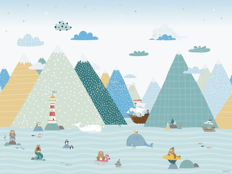 Фреска Приключений на маяке Art.34412