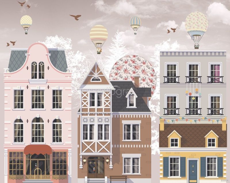 Фреска Сказочный городок Art.33304