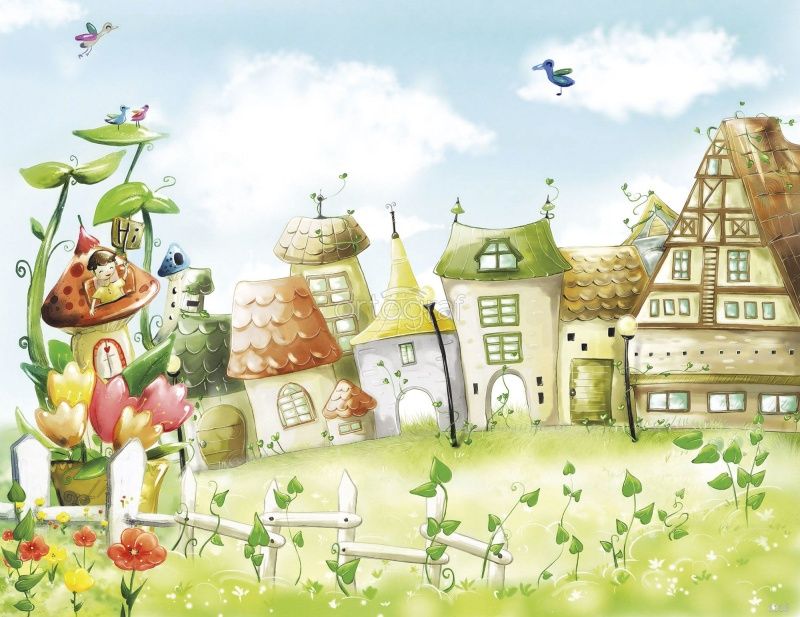 Фреска Сказочный городок Art.1116