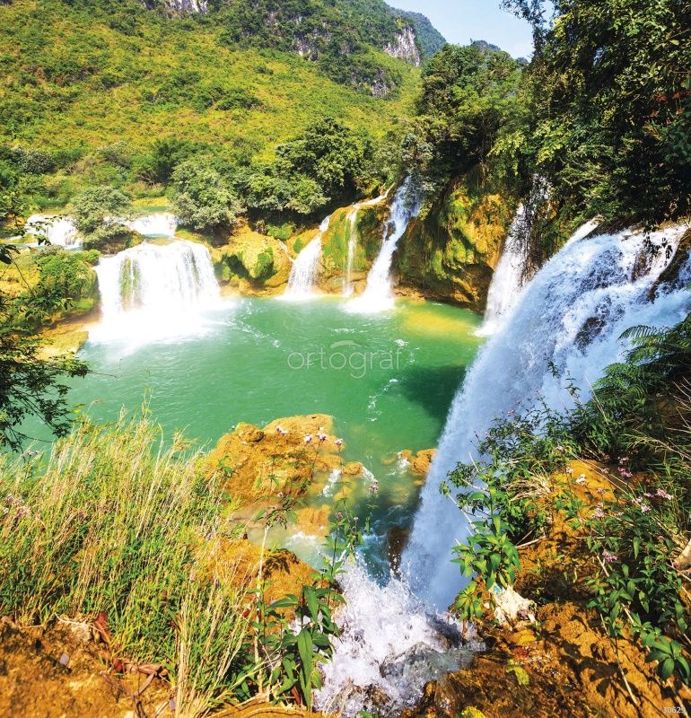 Фреска Ущелье с водопадами Art.30629