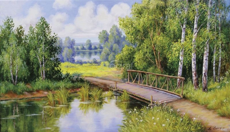 Фреска С мостком Art.8265