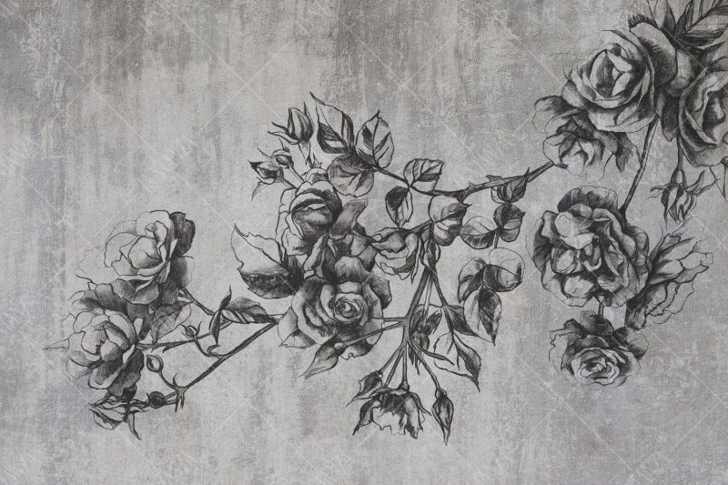 Фреска Современный дизайн Черно-белые арт. 980107