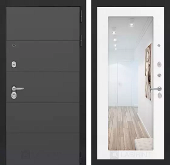 Входная дверь Арт с Зеркалом 18