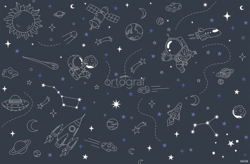 Фреска Полет в космосе Art.34226