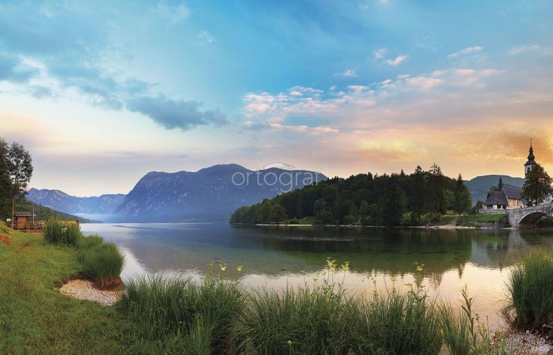 Фреска Озерный пейзаж Art.33459