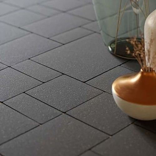 Тротуарная плитка STEINGOT Бавария Черный  Верхний прокрас 60 мм