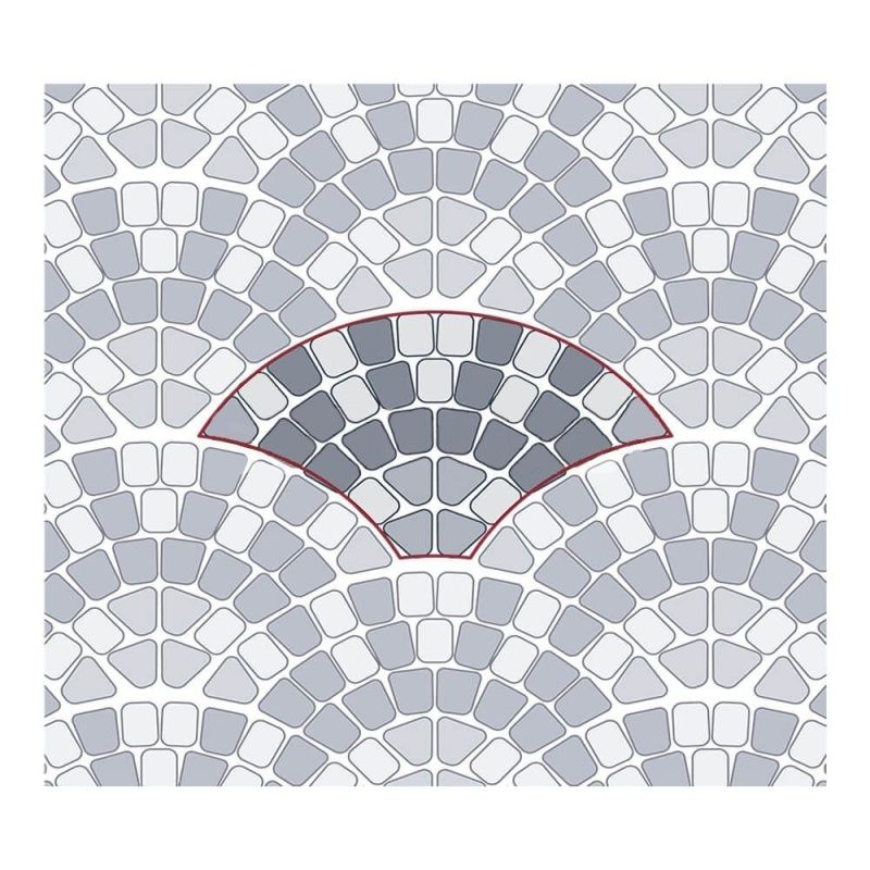 Тротуарная плитка STEINGOT Классика круговая Grafito Scuro Верхний прокрас 60 мм