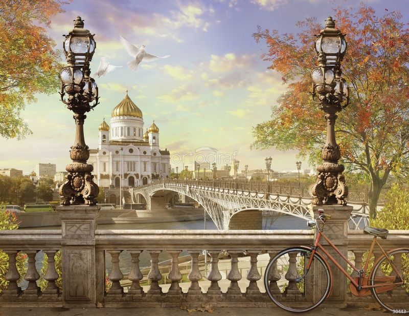 Фреска Московская набережная Art.30443