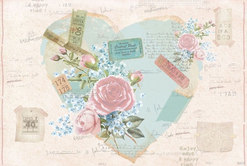 Фреска Коллаж с сердечком Art.30379