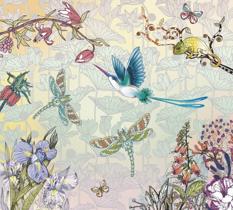 Фреска Тропическая фантазия Art.4707