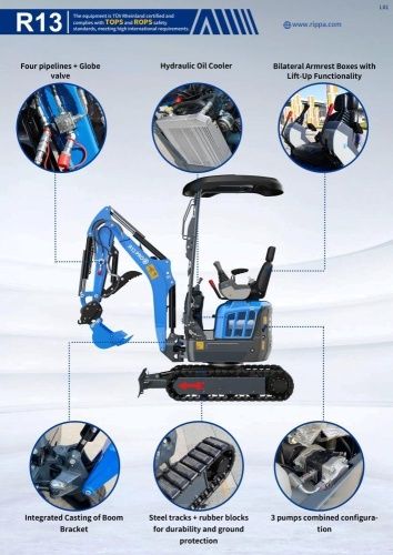 Мини-экскаватор Rippa R13 Pro