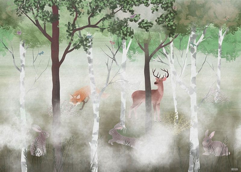 Фреска Лес Green Art.8310