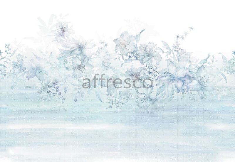 Фреска Акварельные лилии, арт. ID136629