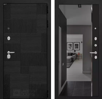 Входная дверь Пазл с зеркалом Панорама с тонировкой