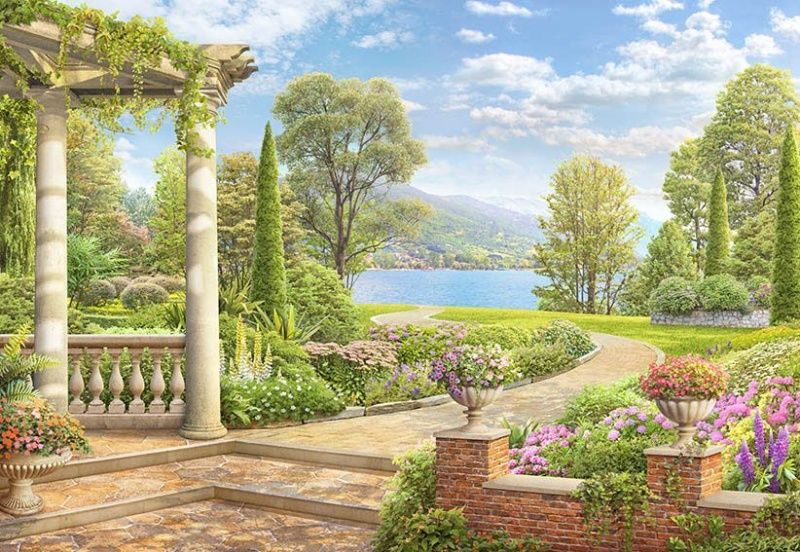 Фреска Терраса в парке