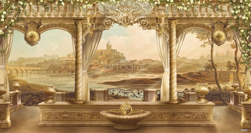 Фреска Терраса у реки Art.4992