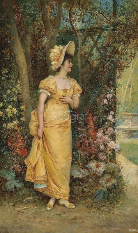 Фреска Ханс Зацка "Дама" Art.33005