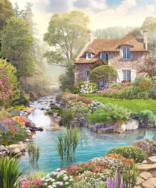 Фреска Пейзажи Сады и парки арт. a_915