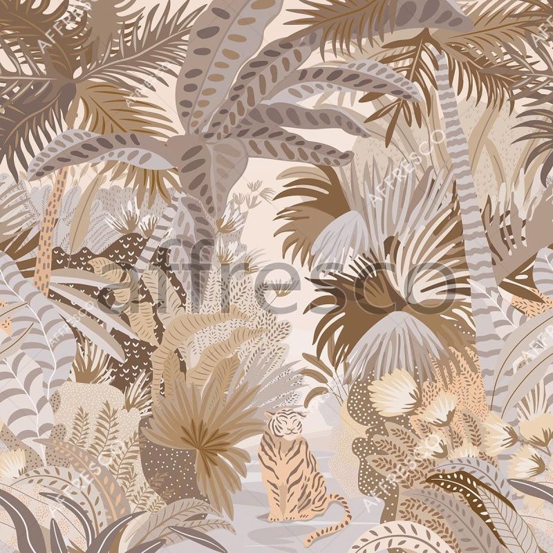 Фреска Тигр в тропиках, арт. ID139502