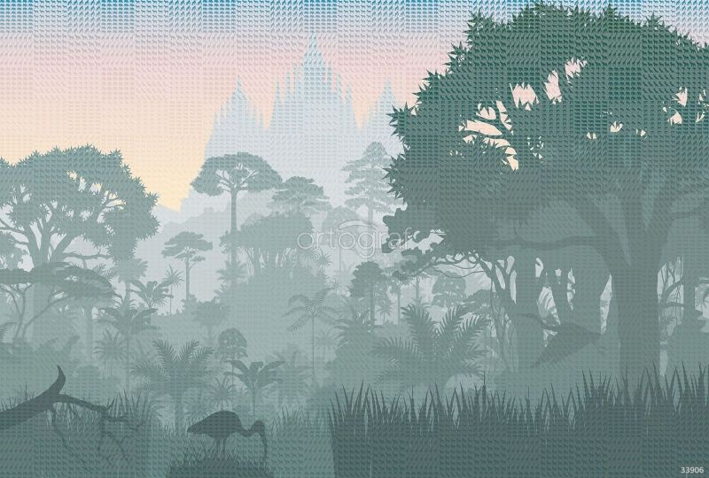Фреска Тропический лес Art.33906