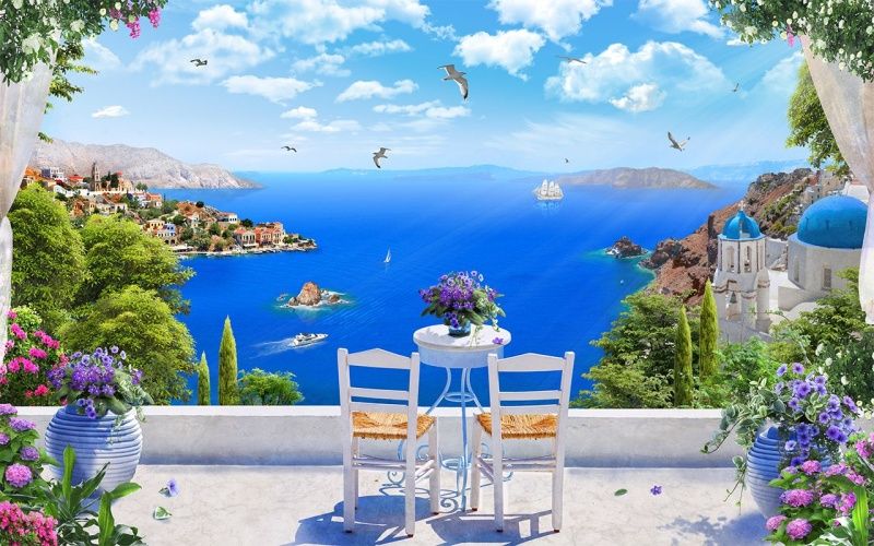 Фреска Современный Графический Дизайн 50052