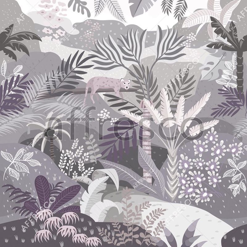 Фреска Сон леопарда, арт. ID139489