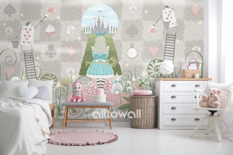 Фреска Алиса в стране чудес