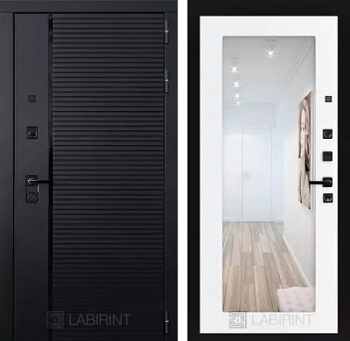 Входная дверь Пиано с зеркалом 18