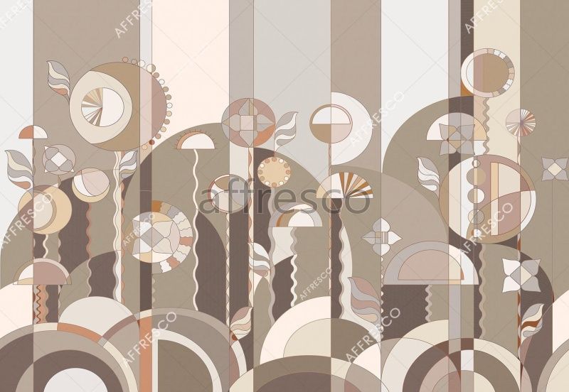 Фреска Цветочная растительность, арт. ID139321