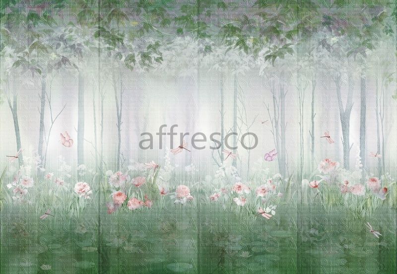 Фреска Цветы на пруду, арт. ID136213