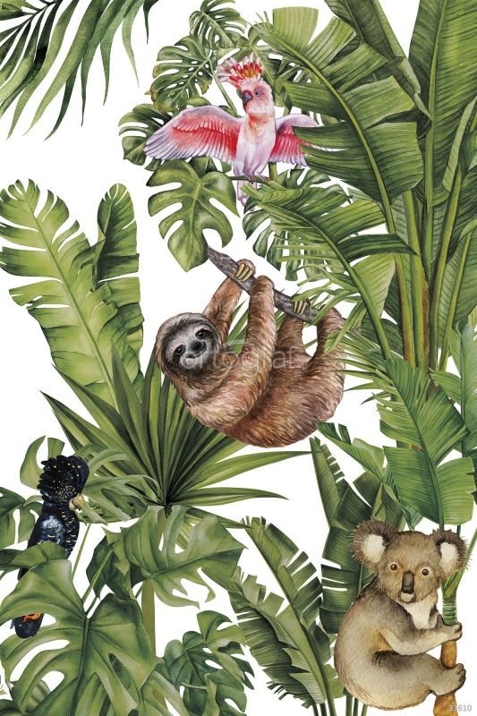 Фреска Звери в тропиках Art.33610