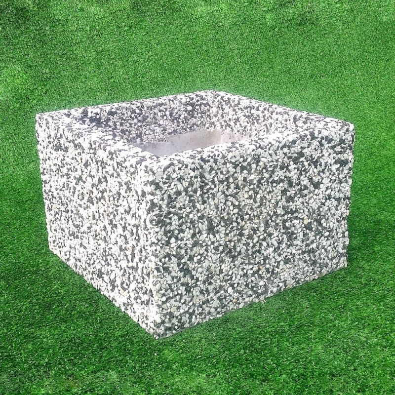 Вазон бетонный уличный Моника (фактура шахматка)