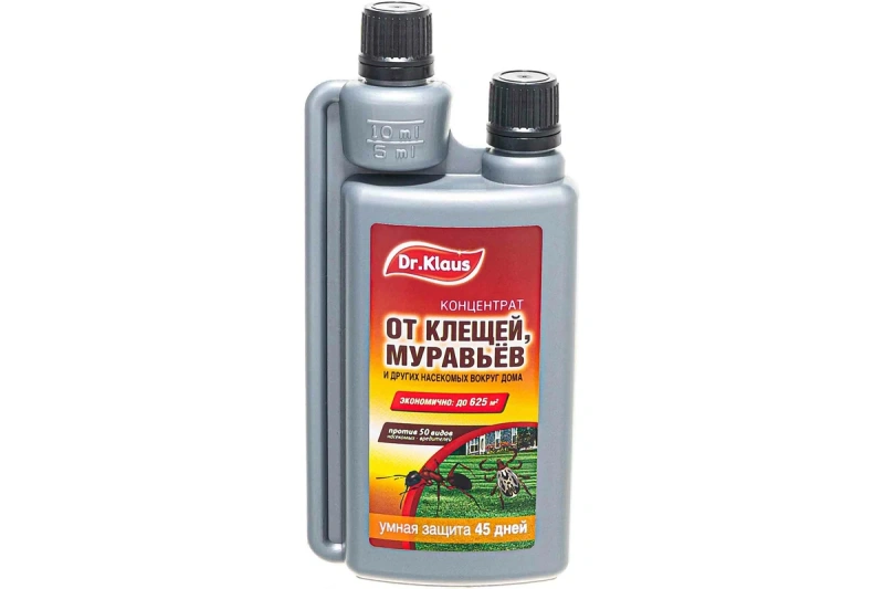 Dr.Klaus Концентрат от КЛЕЩЕЙ, МУРАВЬЕВ и других насекомых, флакон 250 мл