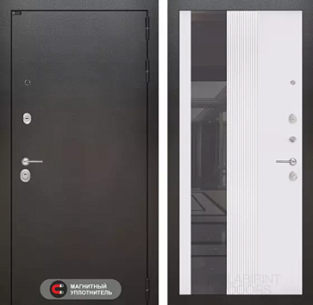 Входная дверь Сильвер с Зеркалом 32 тонированным