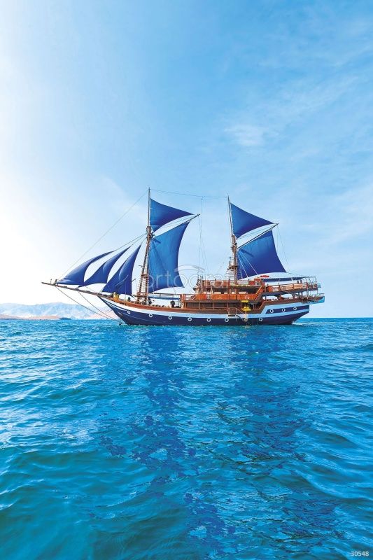 Фреска Синий корвет Art.30548