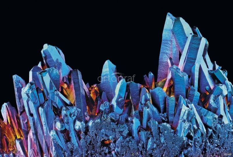 Фреска Синие кристаллы Art.30569