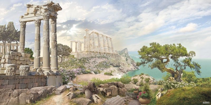 Фреска Руины на побережье Art.30995