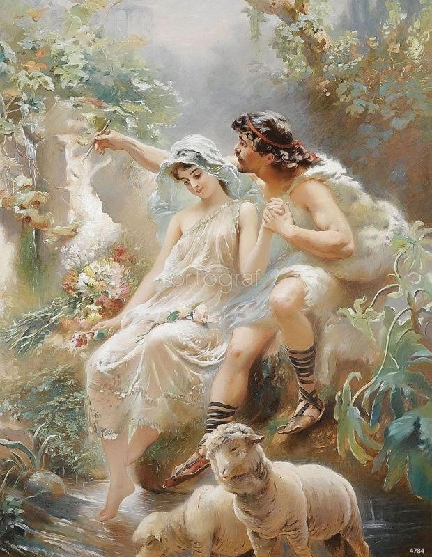 Фреска К.Е. Маковский "Аллегорическая сцена" Art.4784