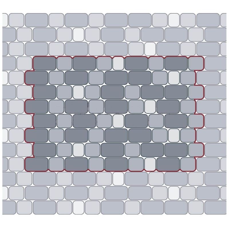 Тротуарная плитка STEINGOT Классика Fumo Bello Верхний прокрас 60 мм