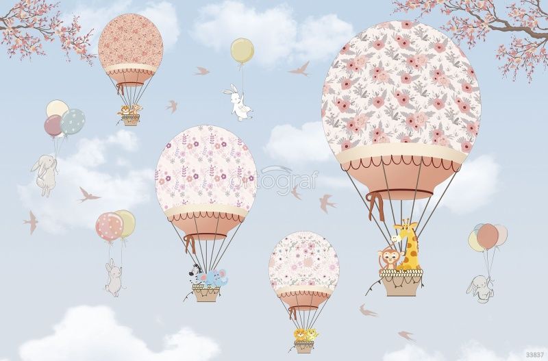 Фреска На воздушных шариках Art.33837