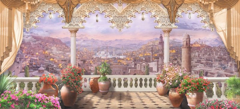 Фреска Современный Графический Дизайн 44250