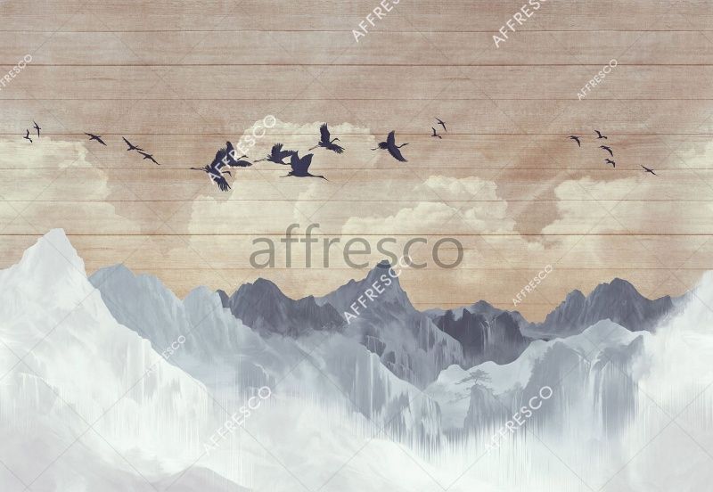 Фреска Пейзаж на досках, арт. ID137757