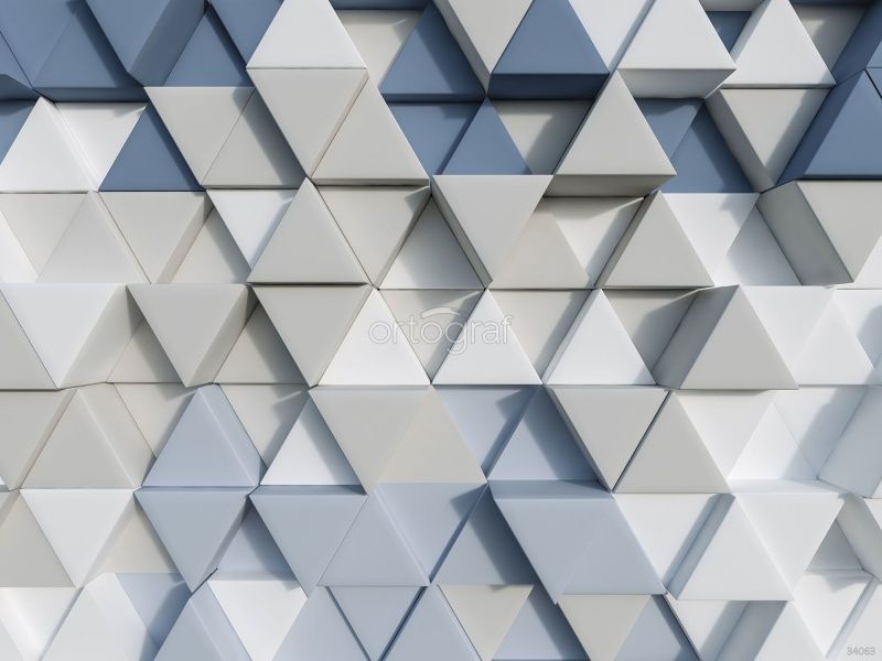 Фреска Треугольники 3д Art.34063