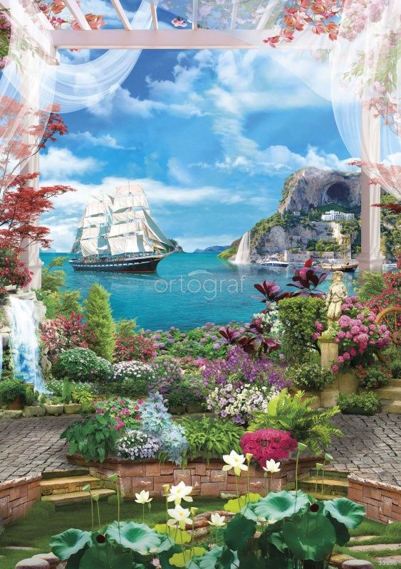 Фреска Цветущая гавань Art.33196