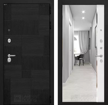 Входная дверь Пазл с зеркалом Панорама