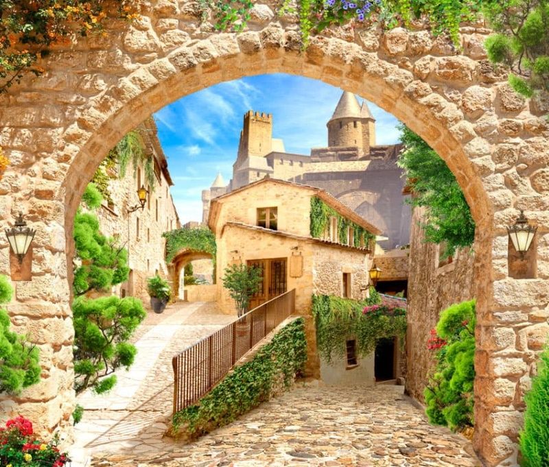 Фреска Пейзажи Арки, лестницы арт. a_979