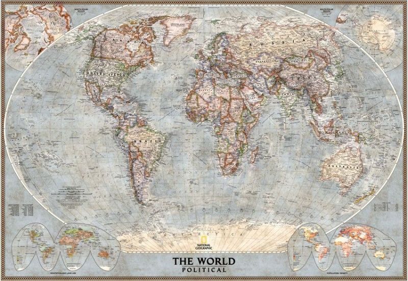 Фреска Сюжеты Карта мира арт. r_104