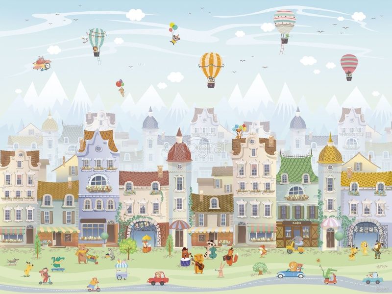 Фреска Счастливый городок Art.34347